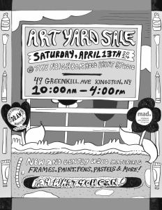 Art Yard Sale is April 13th